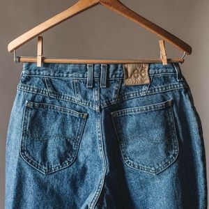 Vintage 80s/90s Lee High Waist Tapered Leg Denim Jeans